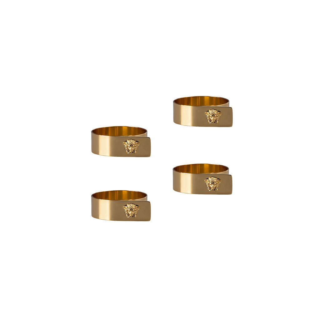 MEDUSA GOLD – Set of 4 napkin rings MEDUSA GOLD – Set of 4 napkin rings