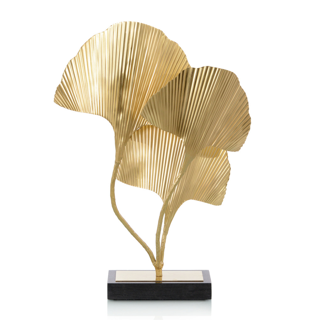 SHADOWS OF THE GINKGO LEAF TORCHIERE LAMP SHADOWS OF THE GINKGO LEAF TORCHIERE LAMP